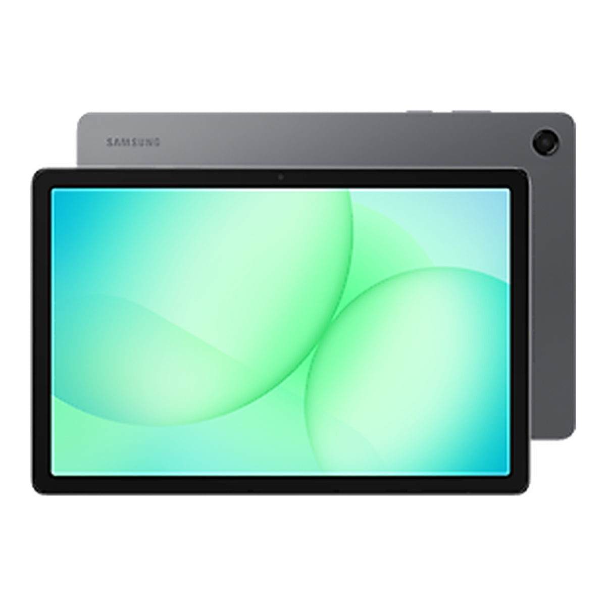Samsung Galaxy Tab A11+ in Grey, front and back