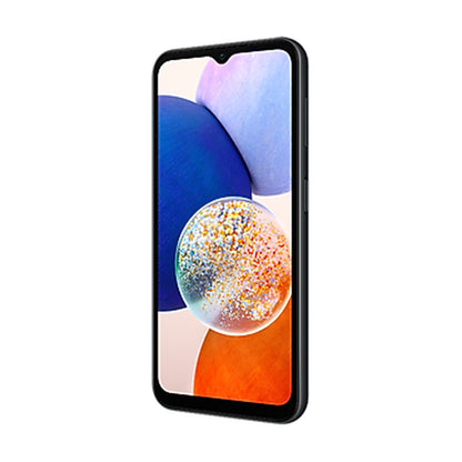 Samsung Galaxy A14 5G in Black, front and back view