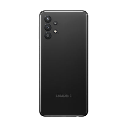Samsung Galaxy A32 5G in Black, front and back view